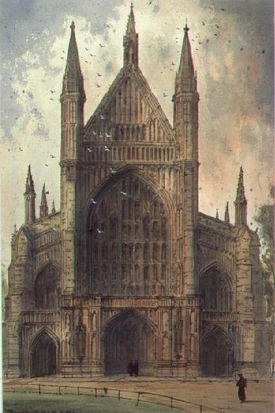 Cattedrale di Winchester: vista del fronte ovest da Paul Braddon